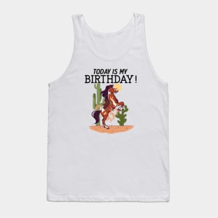 Today Is My Birthday Horse Tank Top